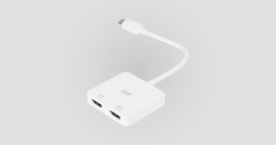 Monoprice USB-C to Dual 4K HDMI Adapter (Dual 4K@60Hz)