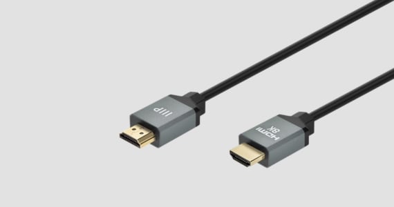 Monoprice 8K Certified Ultra High-Speed Slim HDMI Cable - 8K60, 4K120, 48Gbps, HDR, Gold-Plated, 4ft, Black