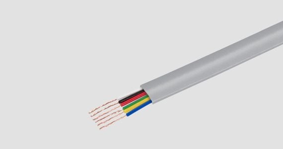 Monoprice RJ12 6 Conductor Modular Bulk Cable, 28AWG, Stranded, Flat, Sliver, 1000ft