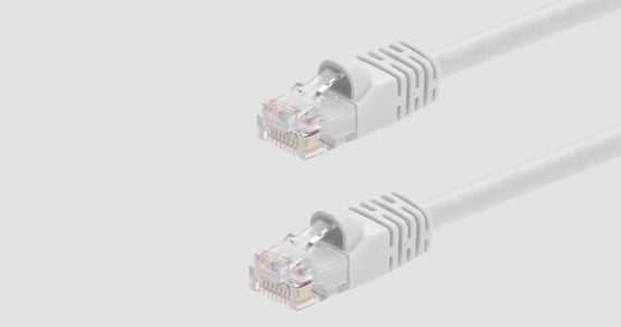 Monoprice Cat5e Ethernet Patch Cable - Snagless RJ45, Stranded, 350MHz, UTP, Pure Bare Copper Wire, 24AWG, 5ft, White