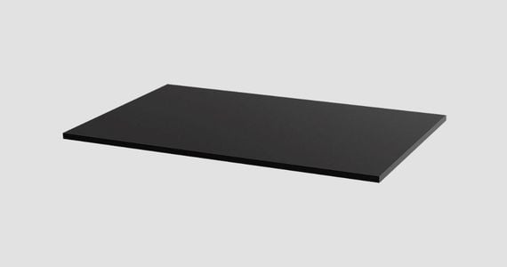 Monoprice Table Top for Sit-Stand Height-Adjustable Desk, 4ft Black, Compatible with Electric Desks