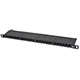 SpaceSaver 19-inch Half-U UTP Cat6 Horizontal 180-degree Patch Panel, 24 Ports Dual IDC