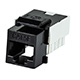 Monoprice Slim Cat5E Punch Down Keystone Jack - Black(Limit 20 per Customer)