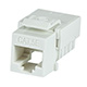 Slim Cat5e Punch Down Keystone Jack, White