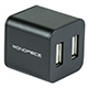 USB 2.0 4-Port Cube Hub - Black