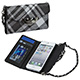 Plaid Clutch for iPhone® 5/5s/SE - Black