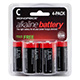 Monoprice C Alkaline Battery 4-Pack