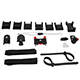 Monoprice MHD 2.0 Action Camera Universal Helmet/Rollbar/Vehicle Mount with 1/4-inch x20 UNC Mounting Point