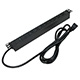 19inch 1U 8 Outlet NEMA5-20R with indicator, NEMA-20P Plug w/10ft cable - Black