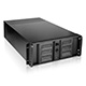 MP KIT 4U High Performance Case with 8-inch LCD and 14 PCI Slots, Black