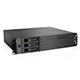 2U Compact MicroATX/MiniITX/PS2 Chassis with 3-Bay 3.5-inch Hotswap Cage, 15-inch Depth, Black