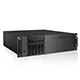 3U mATX 5xHS 3.5 Chassis black PS2 PS, Slim Optical