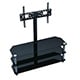 High Quality TV Stand with Fixed TV Wall Mount Bracket - For TVs Up to 55in, Max Weight 88 lbs , VESA Patterns Up to 600x400