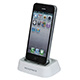 Tabletop Charge/Sync Docking Station for iPhone 5/5s/5c/SE, White