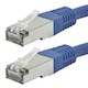 Entegrade Cat6A Ethernet Patch Cable - Zeroboot RJ45, Stranded, 550Mhz, STP, Pure Bare Copper Wire, 10G, 26AWG, 7ft, Blue