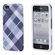 Textile Silicone Case for iPhone® 5/5s/SE - Blue Plaid