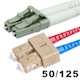 Monoprice 10Gb Fiber Optic Cable, LC/SC, Multi Mode, Duplex - 3 Meter (50/125 Type) - Aqua