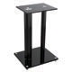 Glass Floor Speaker Stands (pair), Black