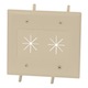 Monoprice Cable Plate with Flexible Opening, 2-Gang, Ivory