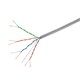 Monoprice Cat5e Ethernet Bulk Cable - Stranded, 350Mhz, STP, CM, Pure Bare Copper Wire, 26AWG, No Logo, 1000ft, Gray