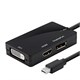 Mini DisplayPort 1.1 to HDMI, DVI, and DisplayPort Adapter, Black