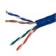 Cat5e Ethernet Bulk Cable - Stranded, 350Mhz, UTP, CM, Pure Bare Copper Wire, 24AWG, No Logo, 1000ft, Blue