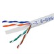 Monoprice Cat6 Ethernet Bulk Cable - Stranded, 550Mhz, UTP, CM, Pure Bare Copper Wire, 24AWG, No Logo, 1000ft, White