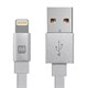 Cabernet Series Apple MFi Certified Flat Lightning to USB Charge & Sync Cable, 3ft White