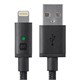 Monoprice Luxe Series Apple MFi Certified Lightning to USB Charge & Sync Cable, 6ft Black