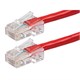 Monoprice Zeroboot Cat5e Ethernet Patch Cable, RJ45, Stranded, 350MHz, UTP, Pure Bare Copper Wire, 24AWG, 10ft, Red