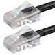 Monoprice Zeroboot Cat5e Ethernet Patch Cable - RJ45, Stranded, 350Mhz, UTP, Pure Bare Copper Wire, 24AWG, 0.5ft, Black