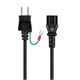 18AWG Japan Power Cord Cable w/Ground - Black