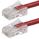 Monoprice Zeroboot Cat5e Ethernet Patch Cable - RJ45, Stranded, 350Mhz, UTP, Pure Bare Copper Wire, 24AWG, 20ft, Red