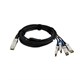 Ironlink Juniper QFX-QSFP-DACBO-3M-IL Compatible QSFP+ to SFP+ 10 Gigabit Ethernet Direct Attach Break out Copper (twinax copper cable) 3m