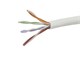 Monoprice Cat5e Ethernet Bulk Cable - Solid, 350Mhz, STP, CMP, Plenum, Pure Bare Copper Wire, 24AWG, No Logo, 1000ft, White