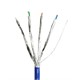 Monoprice Cat6 Ethernet Bulk Cable - Solid, 550Mhz, STP, CM, Pure Bare Copper Wire, 23AWG, No Logo, 1000ft, Blue