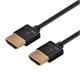 Monoprice Ultra Slim Series High Speed HDMI Cable - 4K @ 24Hz, 10.2Gbps, 36AWG, YUV 4:2:0, 6ft, Black