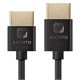 Monoprice Ultra Slim Series Active High Speed HDMI Cable - 4K @ 60Hz, 18Gbps, 36AWG, YUV 4:2:0, 6ft, Black(Limit 20 per Customer)