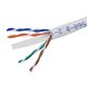500FT Cat6 Bulk Bare Copper Ethernet Cable, UTP, Stranded, In-Wall Rated (CM), 550MHz, 24AWG - White