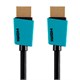 Monoprice Palette Series High Speed HDMI Cable - 4K@60Hz, HDR, 18Gbps, YUV 4:4:4, 32AWG, 1.5ft, Blue