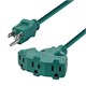 Monoprice Extension Cord - Outdoor NEMA 5-15P to NEMA 5-15R, 16AWG, 3-Prong, Green, 35ft