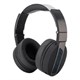 Bluetooth Wireless Headphones with Built-In Microphone, Black and Brushed Metal Over Ear Headphones