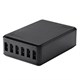 Obsidian Series 6-Port 8A USB Smart Charger with Qualcomm Quick Charge 2.0 Technology