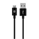 Monoprice Select Series USB-A to Micro B Cable, 2.4A, 22/30AWG, Black, 0.5ft