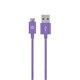 Select Series USB A to Micro B Charge & Sync Cable, 3ft Purple
