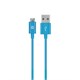Select Series USB-A to Micro B Cable, 2.4A, 22/30AWG, Blue, 3ft