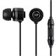 Monoprice Large-Driver Earbuds Headphones with In-line Microphone, Black