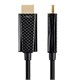 SlimRun AV Series High Speed Cable for HDMI-Enabled Devices - 4K @ 24Hz, 10.2Gbps, Fiber Optic, AOC, CL2, 150ft, Black