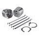 Metal Back Can for 8-inch Ceiling Speaker with Brackets (pair)