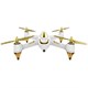 Hubsan 501S Brushless Quadcopter Drone - Follow Me & Return Home Mode, 1080P FPV -WHITE / GOLD